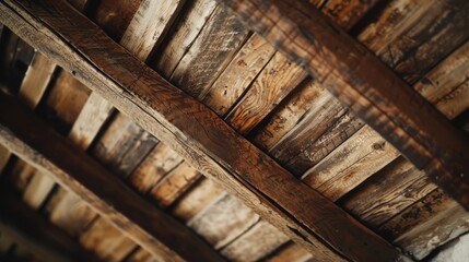 Rustic Wooden Ceiling Texture