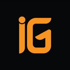 IG Logo Design , Vector Design 