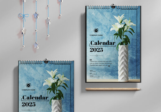 Calendar Template Layout 2025