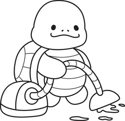 Free printable cute turtle for kindergarten.
Preschool outline printable education turtle animal.
