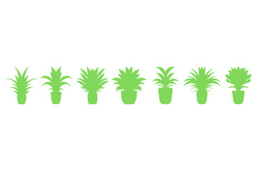 House plant illustration design set