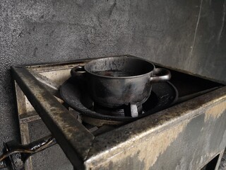 Gas stoves, old gas stoves that burned to black. Used to teach basic firefighters.