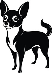 Charming Chihuahua Silhouette: Graceful and Petite