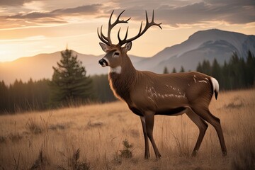 Majestic Deer Wildlife Art on Canvas Capturing the Beauty of Nature