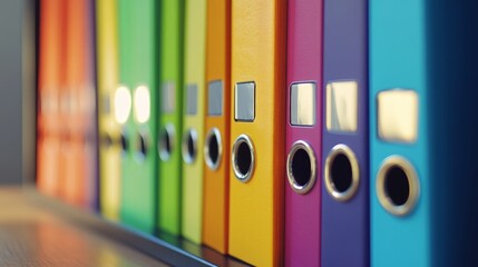 Office binders. Office background