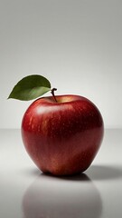 red apple isolated on white background