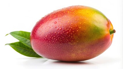 Fresh ripe mango fruit isolated on a background, mango, ripe, juicy, tropical, fruit, sweet, delicious, healthy, yellow
