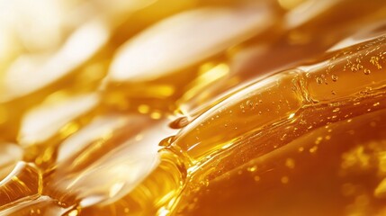 Amber Waves of Honey: A Captivating Closeup