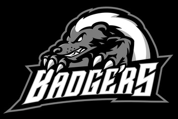 Honey Badger Premium Mascot Logo Template