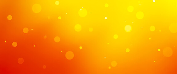 Abstract Yellow and Orange Bokeh Background