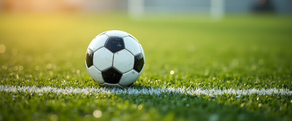 Soccer Ball on the Sidelines