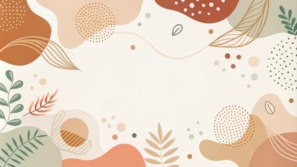 Playful abstract shapes in soft, earthy tones , vibrant, geometric, playful, abstract, shapes, design, pastel