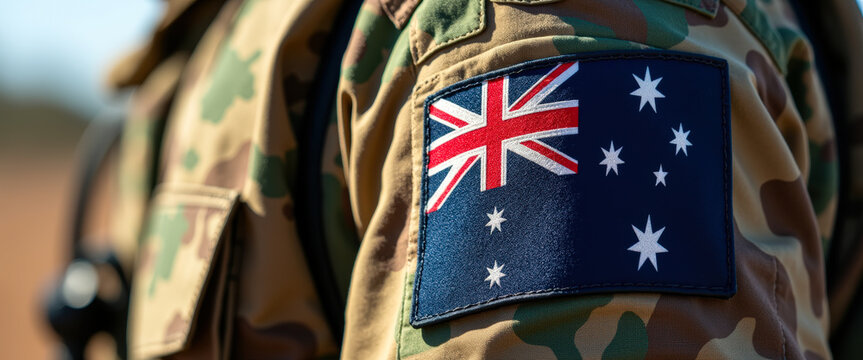 Australian Army Uniform with National Flag Patch