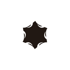 Hexagon, frame, epic geometric symbol simple logo vector