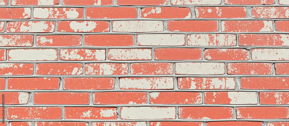 Poster Red Brick Wall Texture