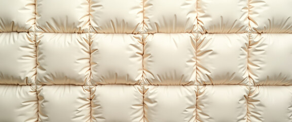 Obraz premium Beige quilted fabric texture background