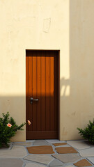 Fototapeta premium Front Door With Stone Patio