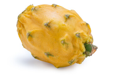 Pitahaya Yellow Dragon Fruit on white background,Yellow Dragon Fruit isolate on white with clipping path.
