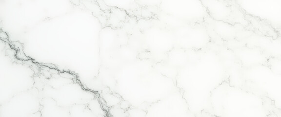 Naklejka premium White Marble Texture with Grey Veins