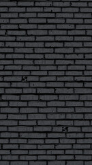 Fototapeta premium Black brick wall texture
