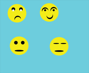 Set of smileys with emotions , Different type of emoji