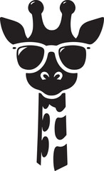 black and white giraffe Art & Illustration