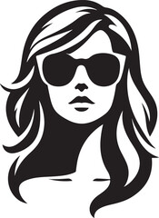 girl with sunglasses Art & Illustration