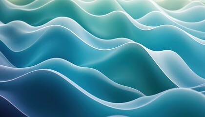 Obraz premium Abstract Blue Wavy Pattern 18