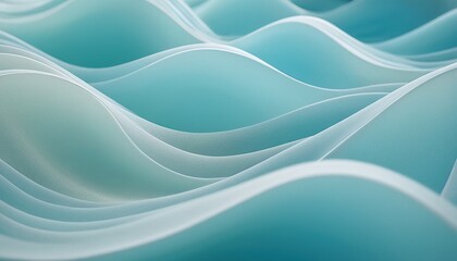 Obraz premium Abstract Blue Wavy Pattern 3