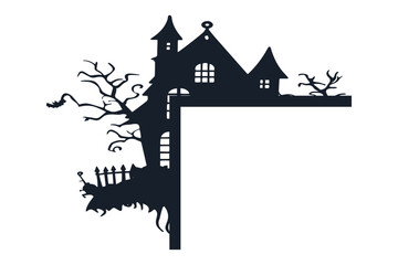 Halloween Door Corners Laser Cut