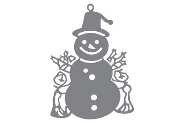 Christmas Snowman SVG