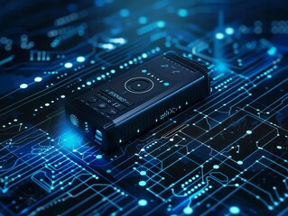 A voice recorder with builtin transcription software