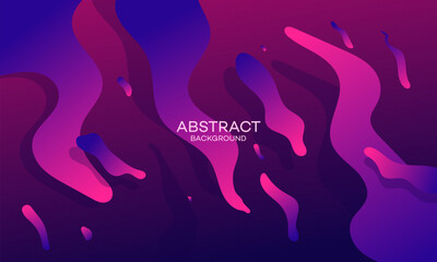 Abstract Background with Gradient Purple and Pink Waves