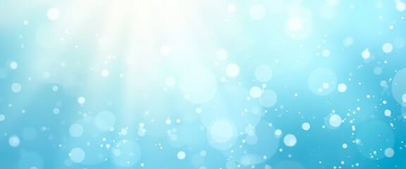 Obraz premium Abstract Blue Bokeh Background