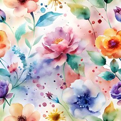watercolor wildflowers