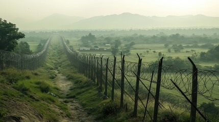 misty morning in the mountains