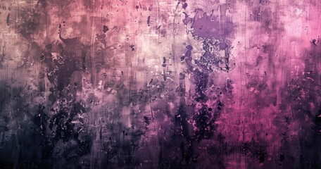 Abstract textured background with gradients of purple and pink hues.