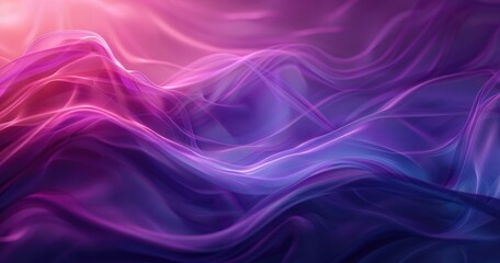 Abstract waves in vibrant purple and pink hues, creating a dynamic visual flow.