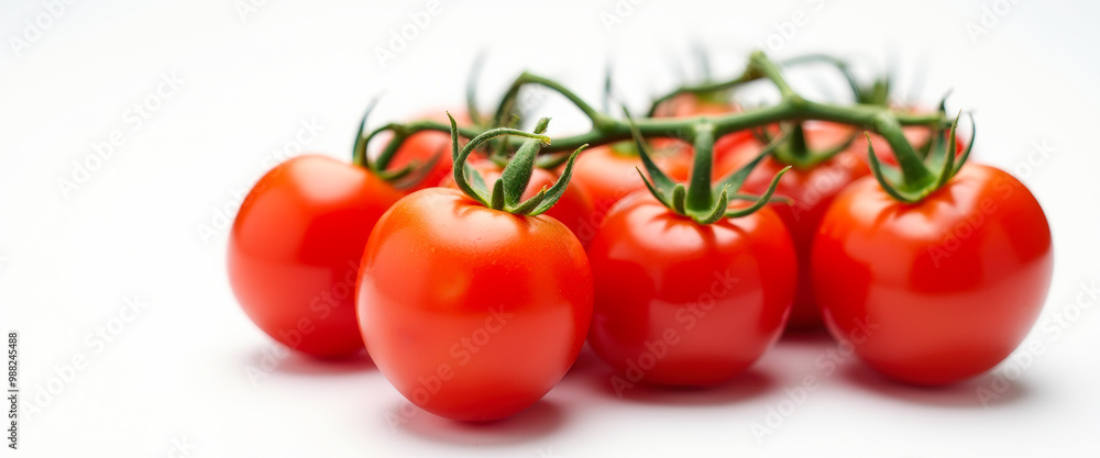 Sticker Fresh Red Cherry Tomatoes on Vine