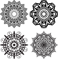 simple creative mandala design vector style with white background