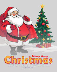 Merry Christmas social media post 
