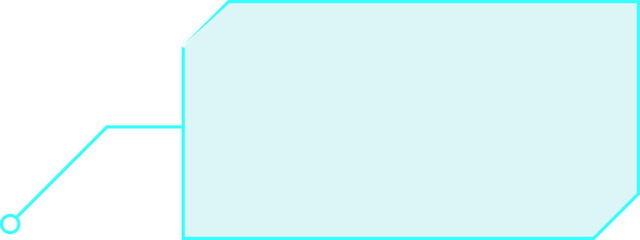 Obraz premium Hud frame futuristic tech element