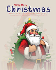 Merry Christmas social media post 
