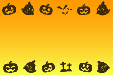 ハロウィンシンプル枠①