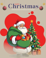 Merry Christmas social media post 
