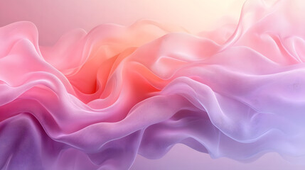 Obraz premium A pastel colored gradient background transitioning from soft pink to light lavender, with gentle abstract swirls