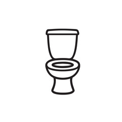 Toilet icon vector potty illustration restroom bathroom sign