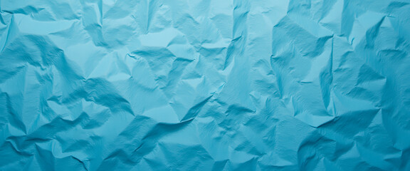 Abstract Crumpled Blue Paper Texture