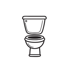 Toilet icon vector potty illustration restroom bathroom sign