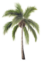 Obraz premium PNG Palm tree plant white background arecaceae.